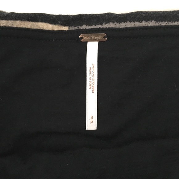 FREE PEOPLE Essential Scrunch Striped Mini Skirt Size Small - Picture 4 of 11